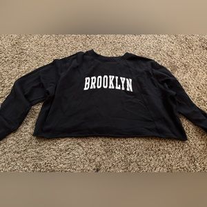 cropped long sleeve tee